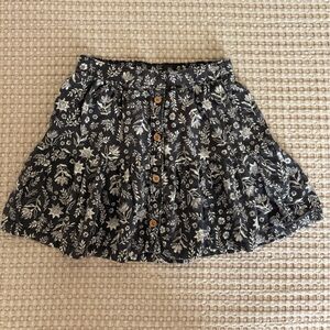 Little Co - Floral Black and White Skirt size 4T